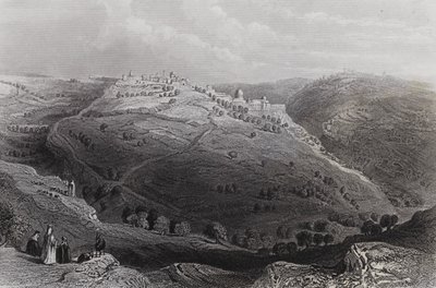 Monte Leão, Jerusalém, da Colina do Conselho do Mal de William H. Bartlett