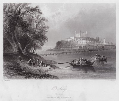 Presburg, Hungria (gravura) de William H. Bartlett