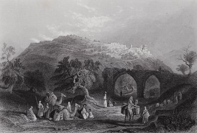 O Monte da Samaria (gravura) de William H. Bartlett