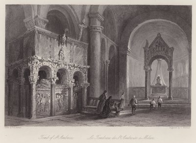 Túmulo de Santo Ambrósio (gravura) de William H. Bartlett