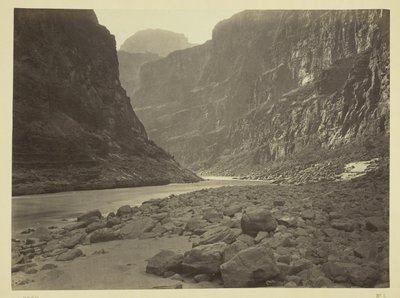 Rio Colorado, boca de Kanab Wash, olhando para oeste de William H. Bell