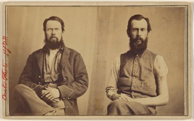 [Duas vítimas não identificadas da Guerra Civil sentadas]. de William H. Bell