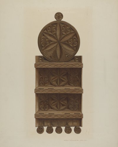 Pai. German Spoon Rack, c. 1942. de William H Edwards