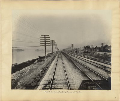 Linha principal ao longo do Susquehanna perto de Steelton de William H. Rau