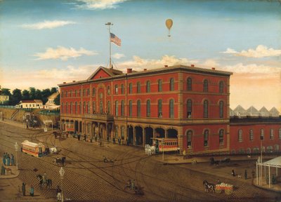 O Depósito Ferroviário da Terceira Avenida, ca. 1859-60. de William H Schenck