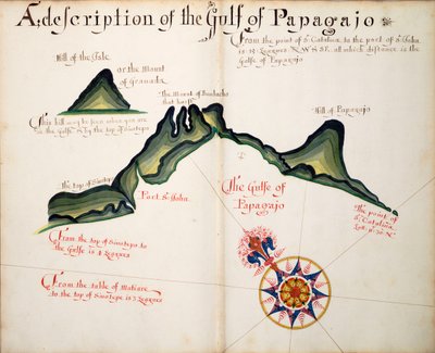 Descrição do Golfo do Papagajo de William Hack