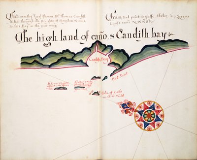 As terras altas de Cano e a baía de Candish de William Hack