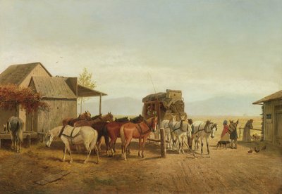 Stagecoach da Califórnia, 1875 de William Hahn