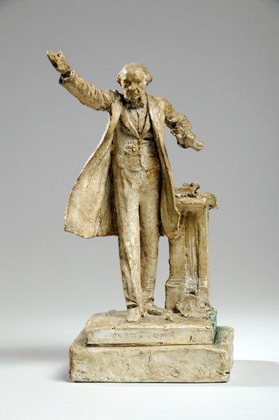 Maquete para a estátua de William Ewart Gladstone on the Strand, Londres, c.1905 (gesso) de William Hamo Thornycroft