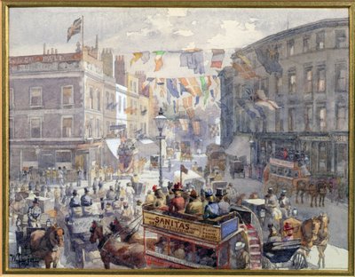 O Jubileu, Kensington High Street, Londres, 1901 de William Harding Collingwood Smith