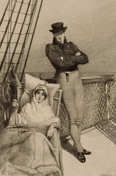 Sem título (casal no convés de um navio) de William Harry Warren Bicknell