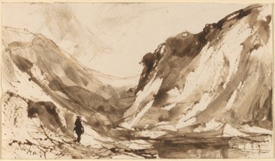 Vale profundo na paisagem montanhosa de William Hart