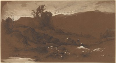 Figuras em uma paisagem de William Hart