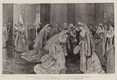 Cerimônia da Grande Corte em São Petersburgo de William Hatherell