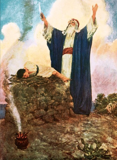 Abraão oferecendo Isaac de William Hatherell