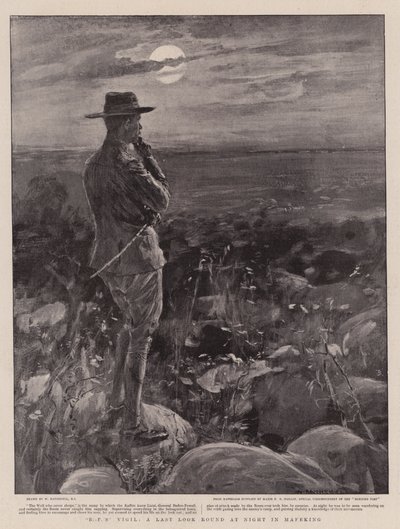 A Vigília da BP, uma Última Olhada Rodada à Noite em Mafeking de William Hatherell