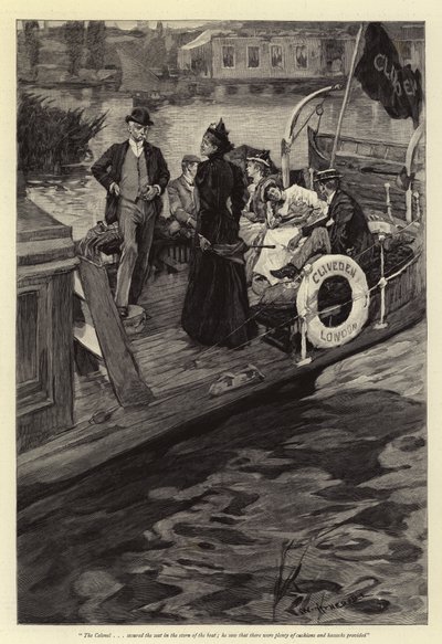 Passeios de barco no Tamisa de William Hatherell