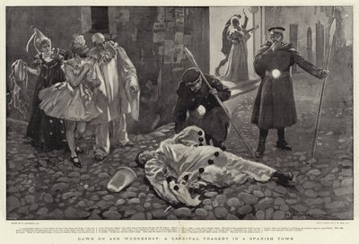 Amanhecer na quarta-feira de cinzas, uma tragédia de carnaval em uma cidade espanhola de William Hatherell