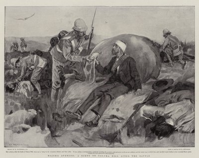 Majuba vingou, uma cena em Talana Hill depois da batalha de William Hatherell
