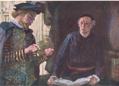 Shakespeare compra um volume em uma banca de livros, da My Magazine, pub.1922 de William Hatherell