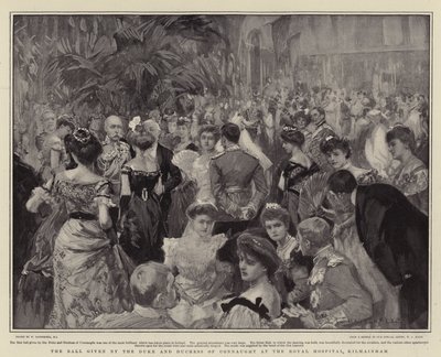 A bola dada pelo duque e duquesa de Connaught no Royal Hospital, Kilmainham de William Hatherell
