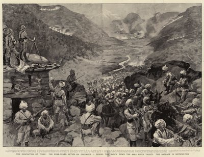 A evacuação de Tirah, a ação da retaguarda em 13 de dezembro durante a marcha pelo vale do rio Bara, a bagagem em dificuldades de William Hatherell