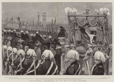 A procissão fúnebre a caminho da fortaleza de William Hatherell