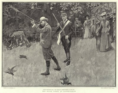 A festa real em Sandringham de William Hatherell