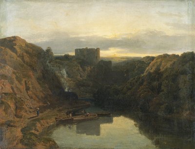 Castelo de Cilgerran (óleo sobre tela) de William Havell