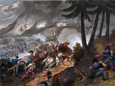 Batalha dos Pirinéus em 1813, gravada por JC Stadler, publicada por Thomas Tegg, 1818 de William Heath