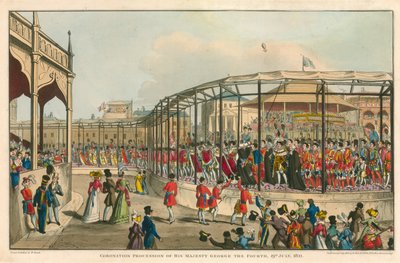 Procissão de coroação de Sua Majestade George IV, 19 de julho de 1821 de William Heath