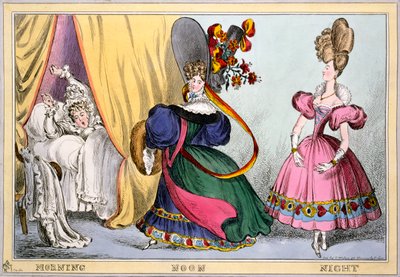 Noite do meio-dia, c.1828 (gravura colorida à mão) de William Heath