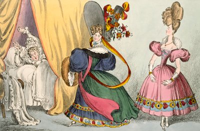 Morning, Noon, Night, publicado por Thomas McLean, Londres (gravura colorida) (ver também 188367) de William Heath