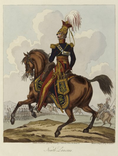 Nono Hussars, 1820 (aquatinta colorida) de William Heath