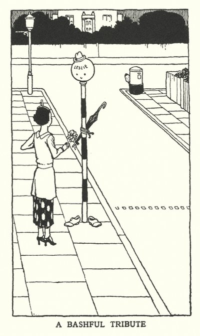 Uma Homenagem Bashful Tribute (litho) de William Heath Robinson