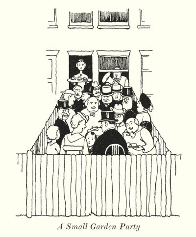 Uma Pequena Festa no Jardim (litho) de William Heath Robinson