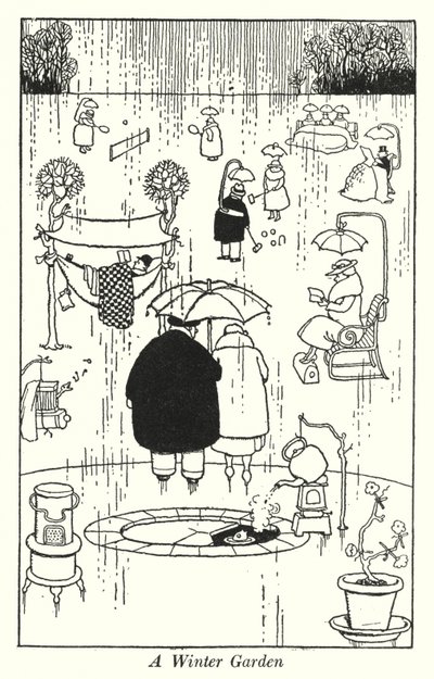 Um Jardim de Inverno (litografia) de William Heath Robinson