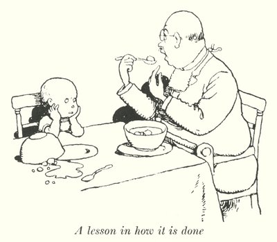 Uma lição de como se faz (litho) de William Heath Robinson