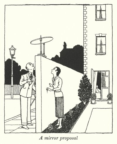 Uma proposta de espelho (litho) de William Heath Robinson