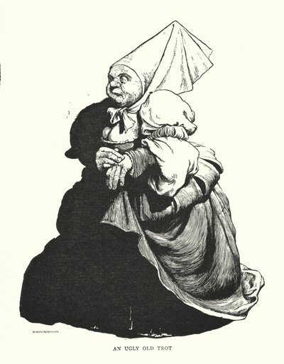 Um trote velho e feio (litho) de William Heath Robinson