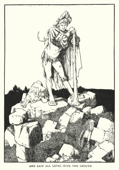 E colocado a todo o nível com o chão (litho) de William Heath Robinson