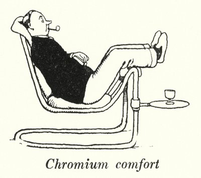 Conforto do crómio (litho) de William Heath Robinson