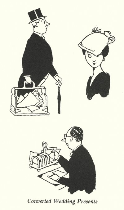 Presentes de Casamento Convertidos (litho) de William Heath Robinson