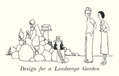 Design para um Jardim Paisagístico (litho) de William Heath Robinson