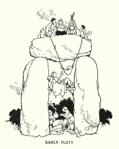 Apartamentos de luxo (litho) de William Heath Robinson