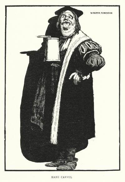 Hans Carvel (litho) de William Heath Robinson