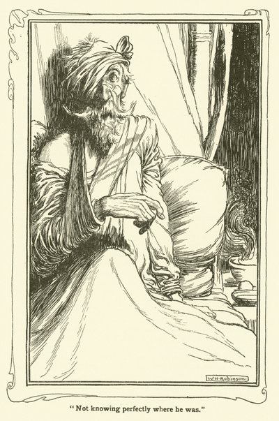 Ilustração para Dom Quixote (litho) de William Heath Robinson