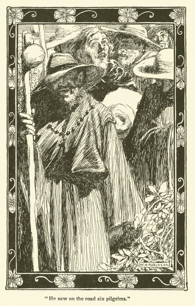 Ilustração para Dom Quixote (litho) de William Heath Robinson