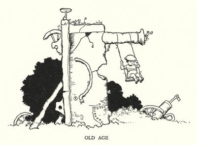 Ilustração para a Ribaldry Ferroviária de W Heath Robinson (litho) de William Heath Robinson