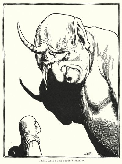 Imediatamente o génio apareceu (gravura) de William Heath Robinson